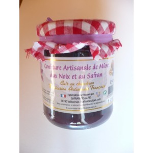 Confiture de mure safran noix 250gr